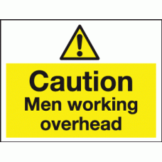 Caution men working overhead
