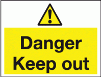 Danger keep out sign 