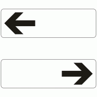 Start End of Cab Signalling Directional Arrows Sign