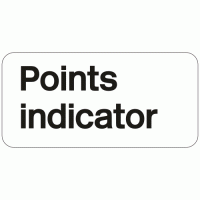 Points indicator sign
