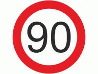 90 KMH European Vehicle Speed Limit S...