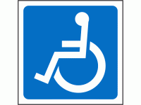 Wheelchair symbol (Left) sign