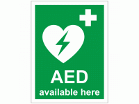AED Emergency Defibrillator available...