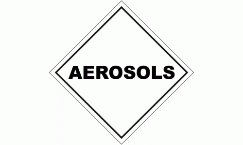 Aerosols Package Labels - 250 labels per roll