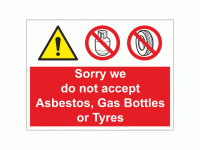 Sorry we do not accept Asbestos Gas B...