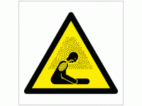 Asphyxiation warning sign