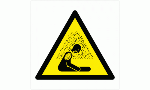Asphyxiation warning sign