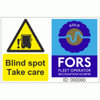 Blind spot take care & FORS Gold Combined sticker