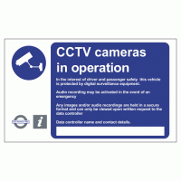 CCTV Cameras in operation sign