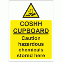 COSHH CUPBOARD Sign