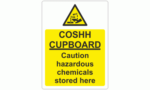 COSHH CUPBOARD Sign