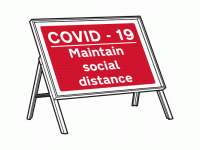 COVID-19 Maintain Social Distance Sig...