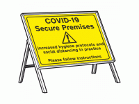COVID-19 Secure Premises Sign + Stanc...