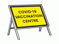 COVID-19 VACCINATION CENTRE Sign + St...