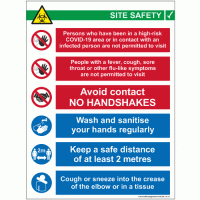 COVID-19 Site Safety Rules Sign