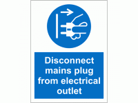 Disconnect mains plug from electrical...