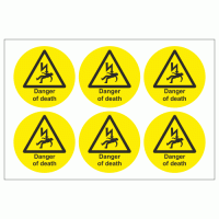 Danger of Death Stickers