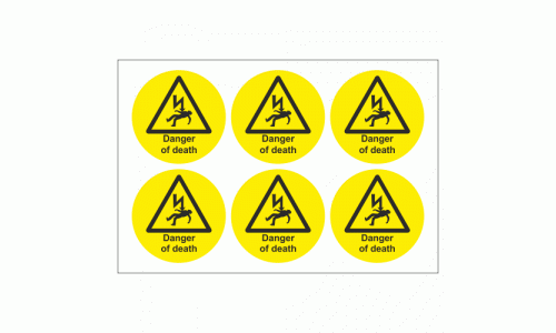 Danger of Death Stickers