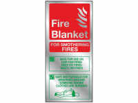 Fire blanket fire extinguisher identi...