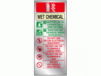 Wet chemical extinguisher identificat...