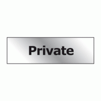 Private door sign