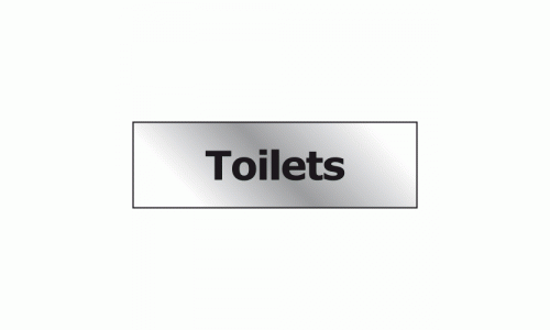 Toilets door sign