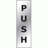 Push door sign