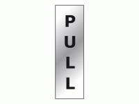 Pull door sign