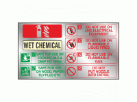 Wet chemical fire extinguisher identi...