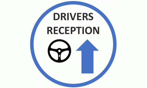 Drivers reception Anti Slip Floor Marker