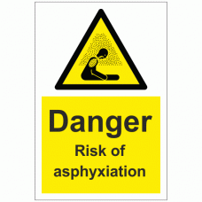 Danger Risk of asphyxiation sign