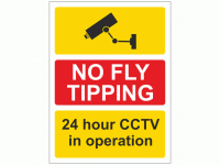 No fly tipping 24 hour CCTV in operat...