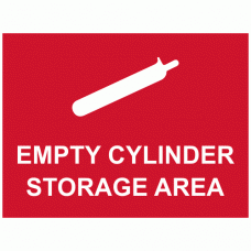 Empty Cylinder Storage Area Sign