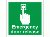 Emergency Door Release Sign