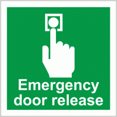 Emergency Door Release Sign