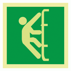 Emergency Exit Photoluminescent IMO Safety Sign