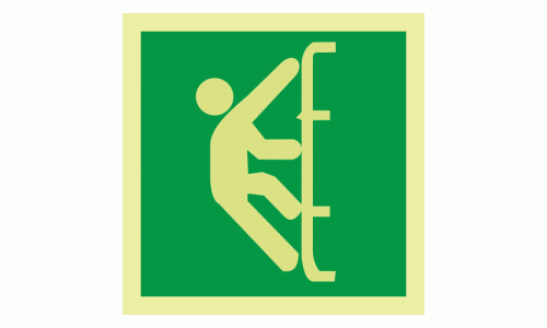 Emergency Exit Photoluminescent IMO Safety Sign