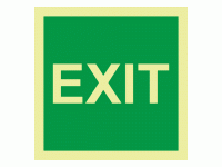 EXIT Photluminescent IMO Safety Sign