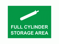 Full Cylinder Storage Area Sign