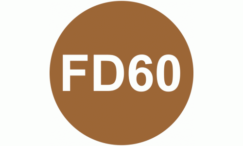 Fire Door Rating Plate FD60