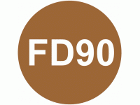 Fire Door Rating Plate FD90