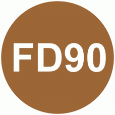 Fire Door Rating Plate FD90