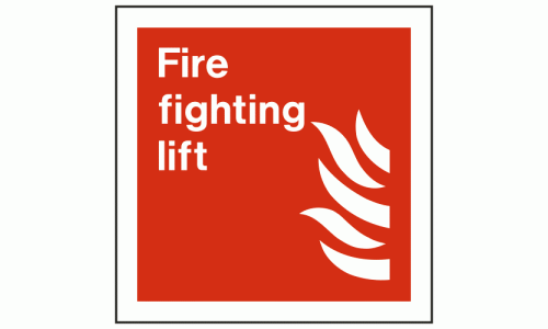 Fire Fighting Lift Sign
