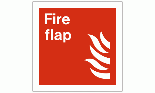 Fire Flap Sign