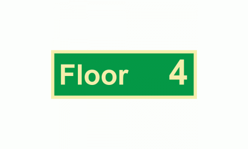 Floor 4 Wayfinding Sign 
