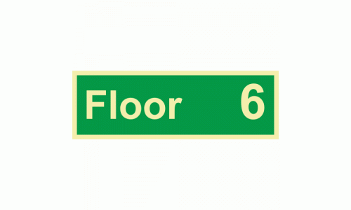 Floor 6 Wayfinding Sign 