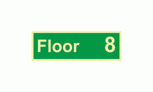 Floor 8 Wayfinding Sign 