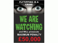 Fly tipping is a crime we are watchin...