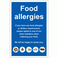 Food Allergies Sign