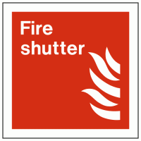 Fire Shutter Sign